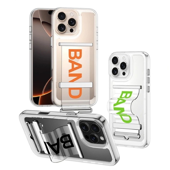 Holder Ring Clear Case for iPhone 16 / 16 Pro / Max Plus Casing