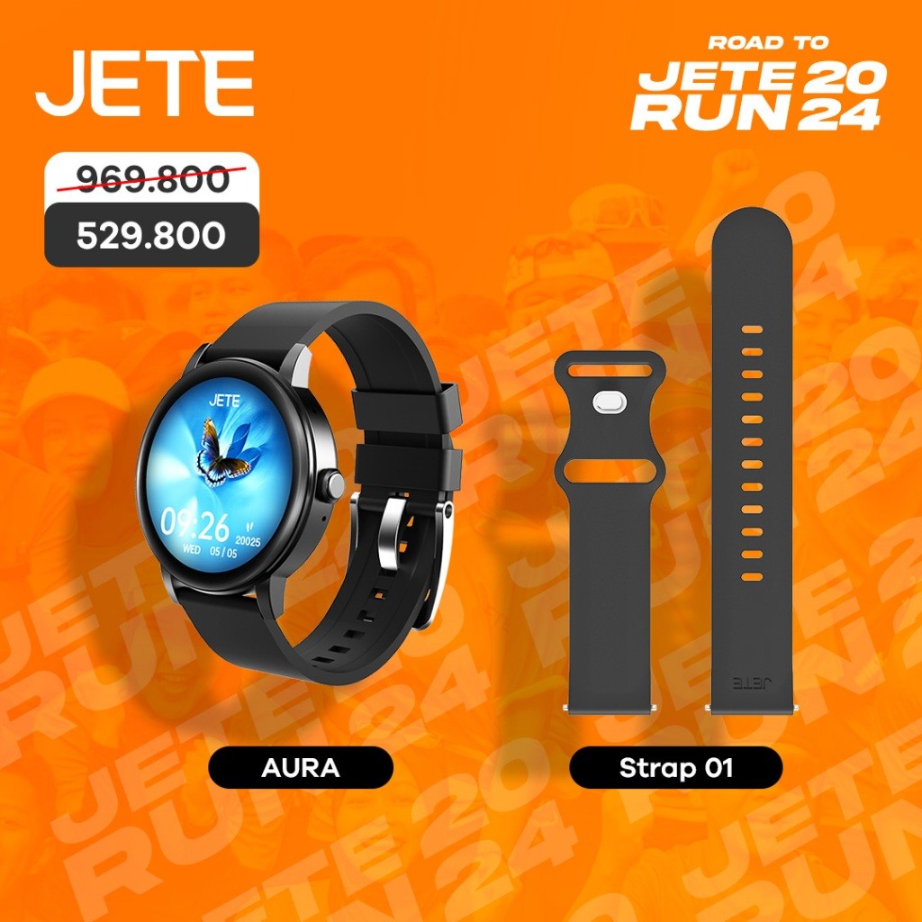 JETE Smartwatch Aura Mode Custom Face Bundle Strap 01
