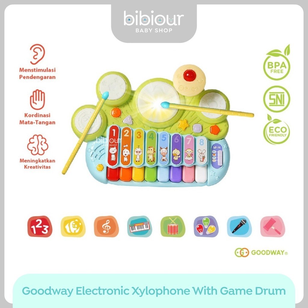 Goodway Electronic Xylophone With Game Drum