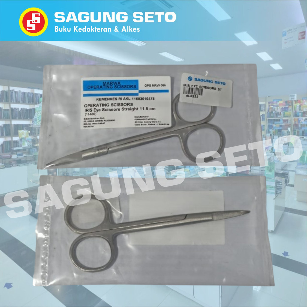 IRIS EYE SCISSORS STRAIGHT 11,5 CM / MATA IRIS LURUS SCISSORS