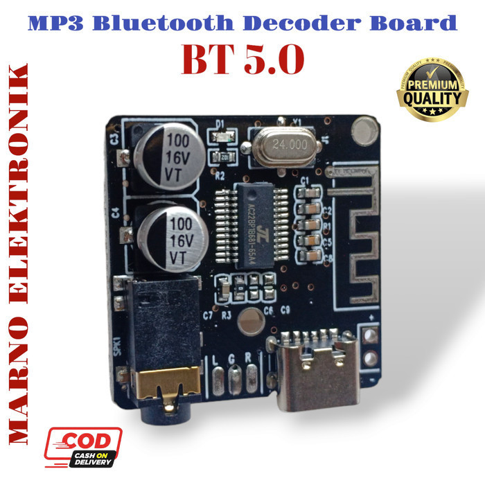 MODUL BLUETOOTH 5.0 AUDIO RECEIVER BOARD DECODER VHM-314 STEREO MP3 -BB12