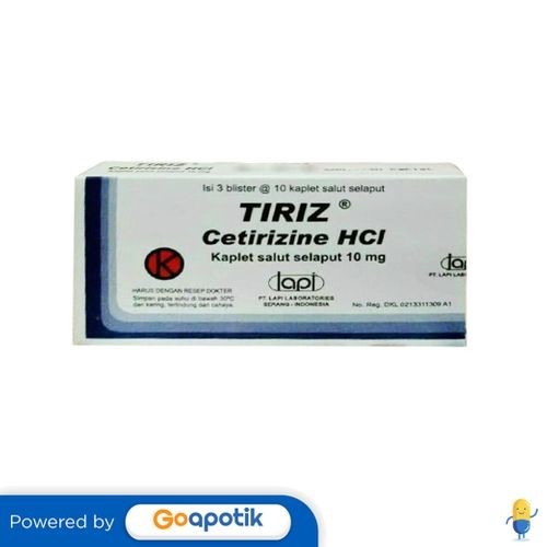 Tiriz 10 Mg Box 30 Tablet