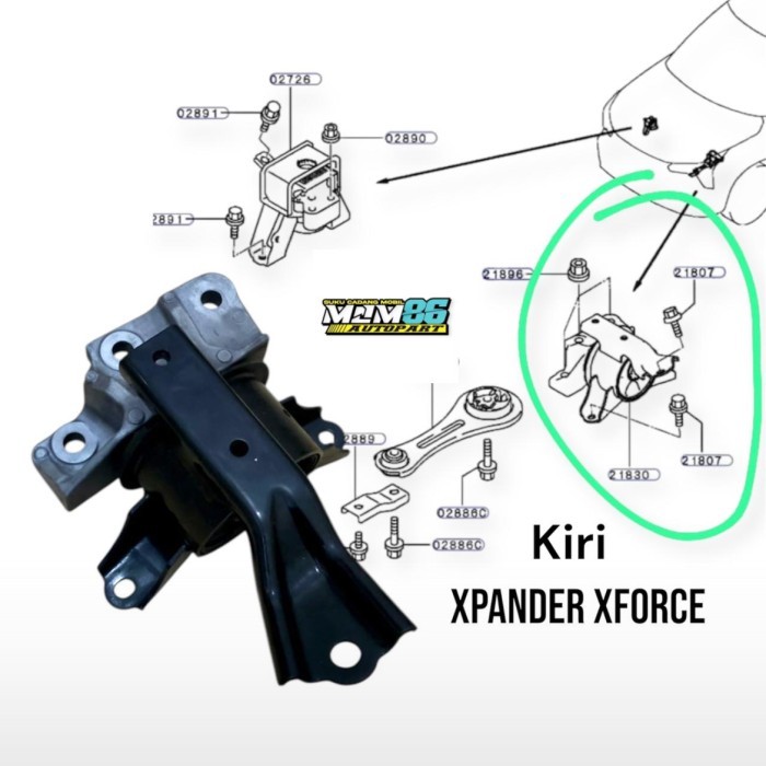 Engine Mounting Kiri Mitsubishi X-Force