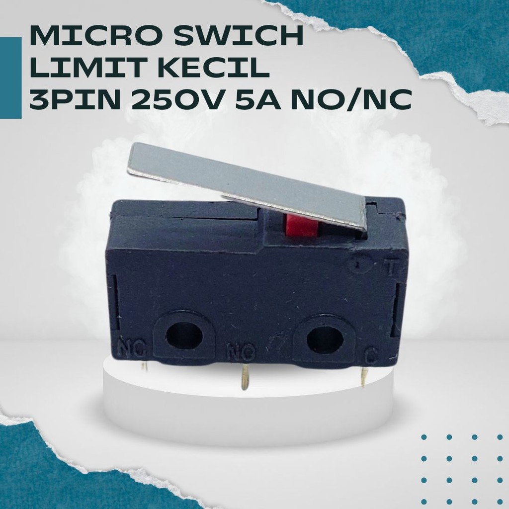 Micro Switch Kecil 3 Pin – NO/NC 250V 5A