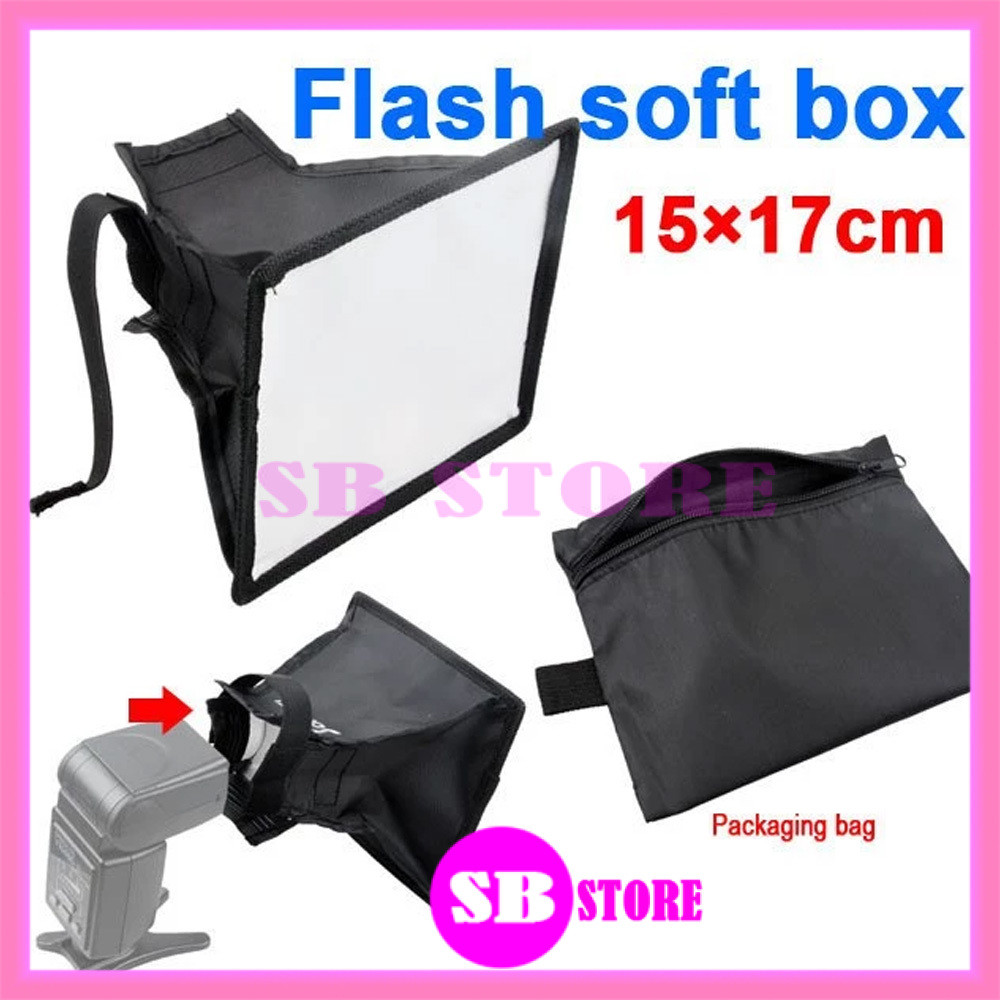 [SB] Universal Soft Box Flash Diffuser Universal 15x17cm Soft Box Universal Untuk Flash Kamera