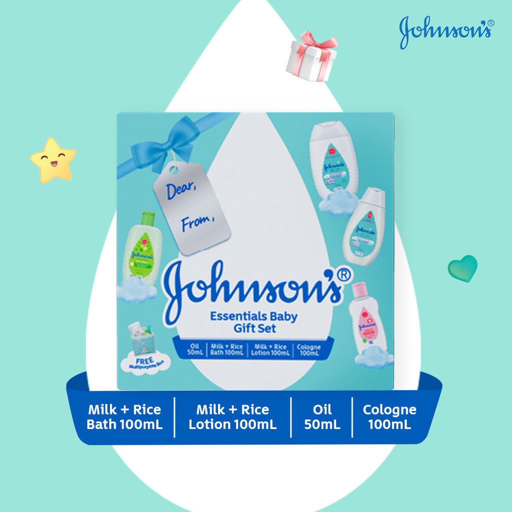 JOHNSON'S Essentials Gift Set - Paket Hadiah Bayi