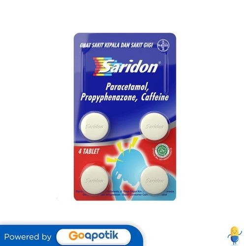 Saridon Strip Isi 4 Tablet