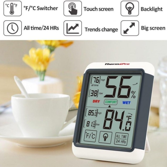 ThermoPro TP55 Thermometer Hygrometer TP-55 Termometer Higrometer TP 5