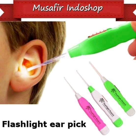 Korek Kuping Flashlight Earpick Led