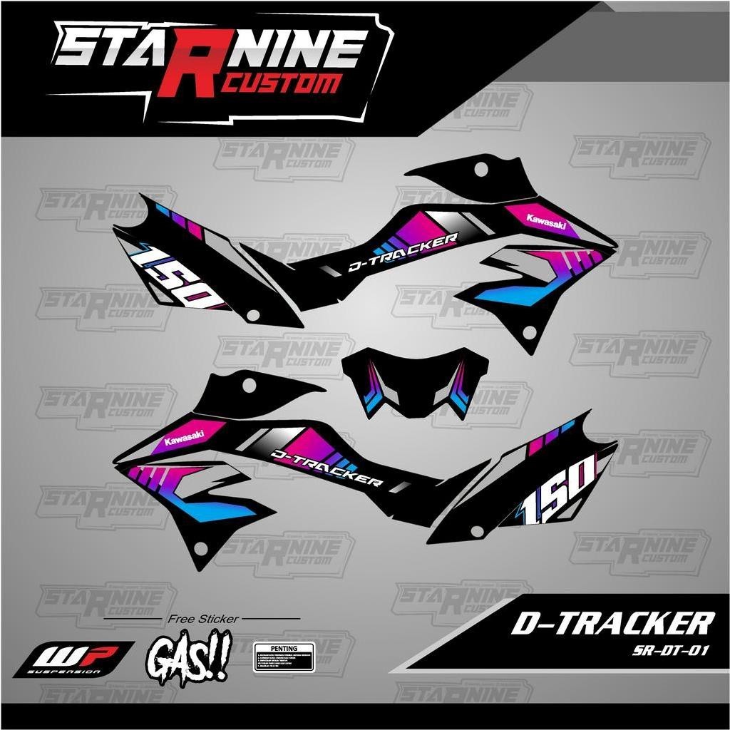 striping D-TRACKER custom sticker DTRACKER variasi