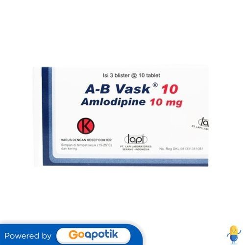 A-B Vask 10 Mg Box 30 Tablet