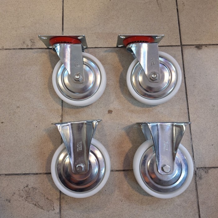 Roda Nilon 5inch (2 Hidup 2 Mati)