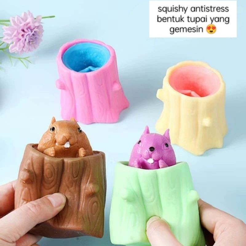 TAURUS Mainan Boneka Squishy Action Figure Model Squirrel - JT02