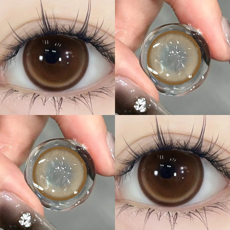 SOFLENS BROWN DIAMETER 14.2mm FREE TEMPAT NORMAL ONLY