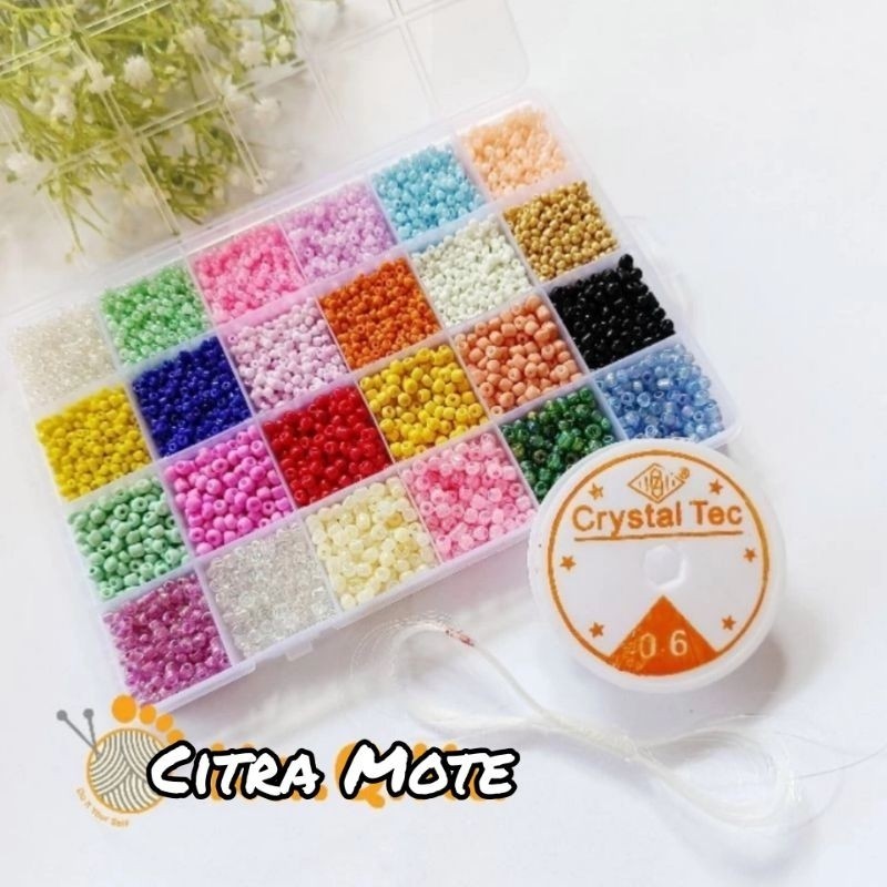 DIY PAKET KIT BOX PAYET PASIR 24 SEKAT GRATIS SENAR ELASTIS DAN NON ELASTIS