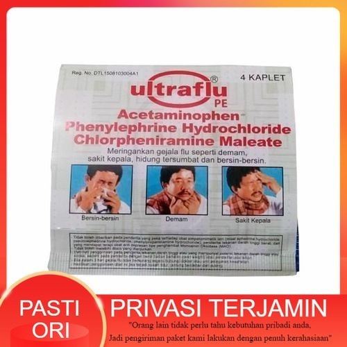 Ultraflu 1 Strip Isi 4 Tablet