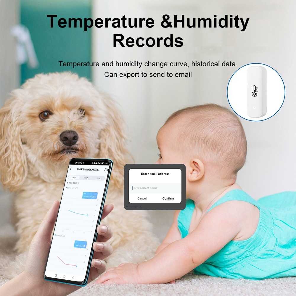 Jawara Termometer Suhu Ruangan Hygrometer Smart Sensor ZigBee Smart Life  WLTH08 Quality