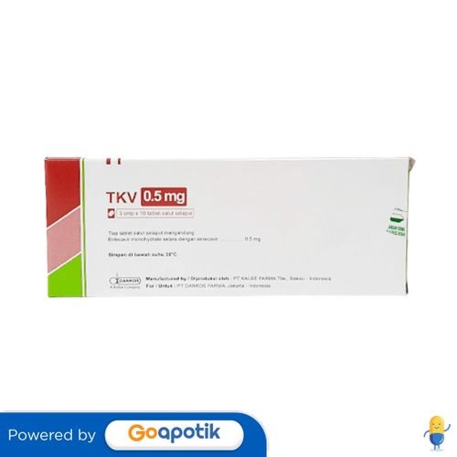 Tkv 0.5 Mg Box Isi 30 Tablet