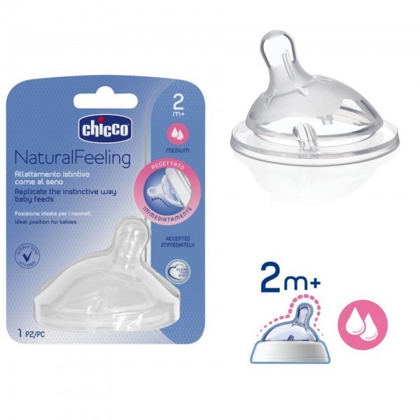 Chicco Natural Feeling Nipple 2M+ Medium