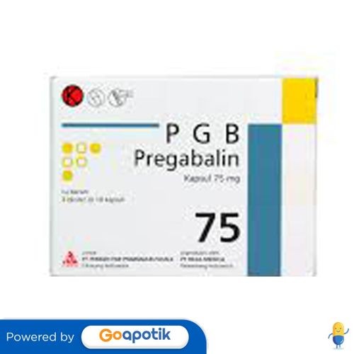 Pgb 75 Mg Box Isi 30 Kapsul