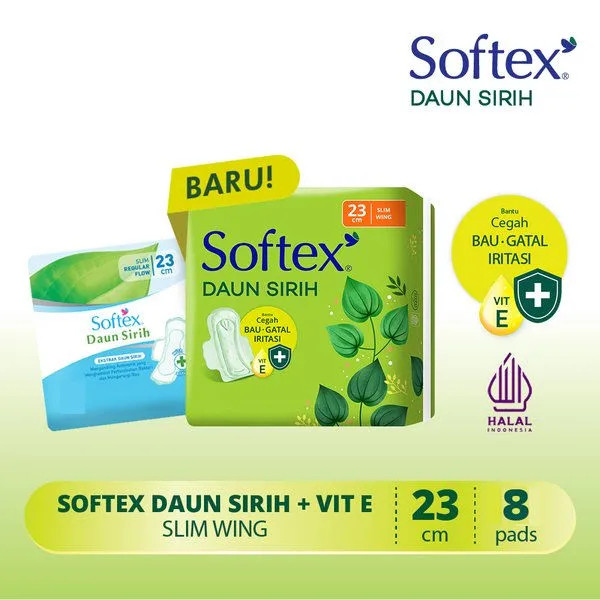 SOFTEX DAUN SIRIH 23 CM WING 8 PADS