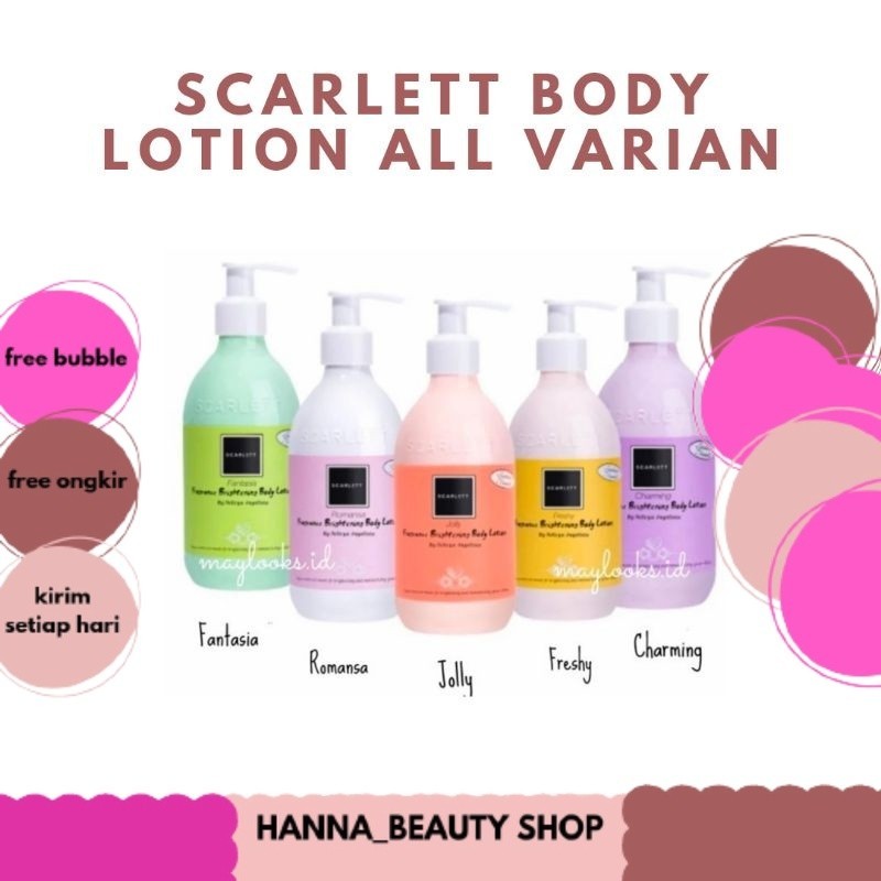 ORIGINAL 100% SCARLETT ALL VARIAN BODY LOTION