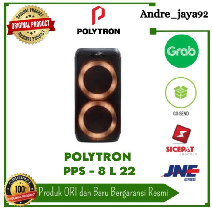 Speaker Party Polytron Bluetooth PPS-8L22/PPS 8L22