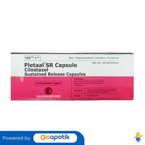Pletaal Sr 100 Mg Box 30 Tablet