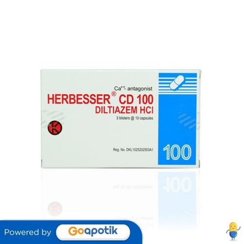 Herbesser Cd 100 Mg Box 30 Tablet