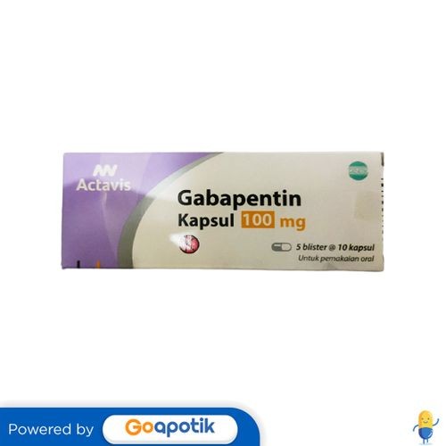 Gabapentin Actavis 100 Mg Box 50 Kapsul