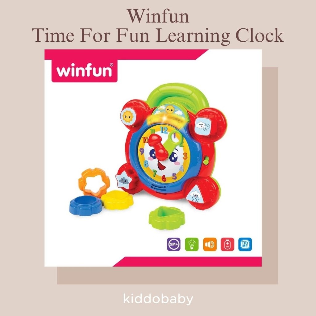 Winfun Time For Fun Learning Clock | Mainan Edukasi Anak