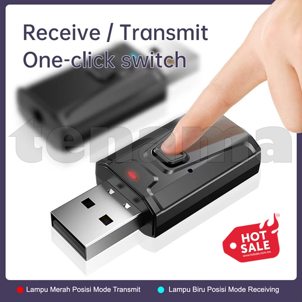 USB Bluetooth 5.0 Adapter Wireless Audio Transmitter Receiver