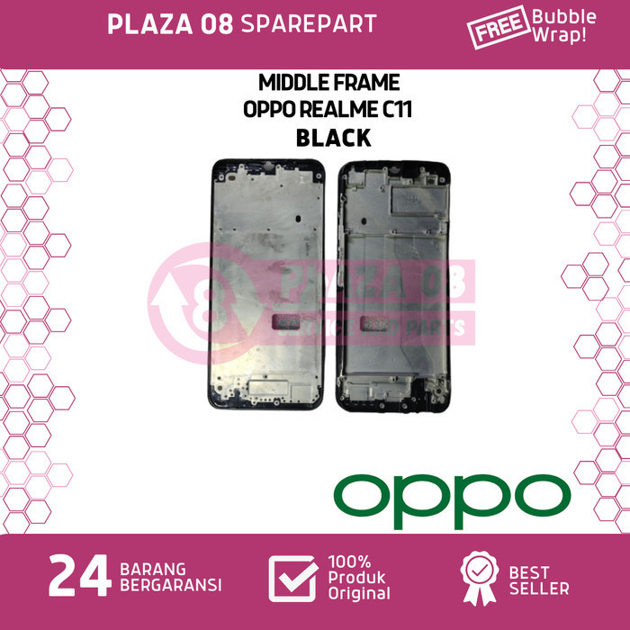 MIDDLE FRAME OPPO REALME C11 (BLACK)