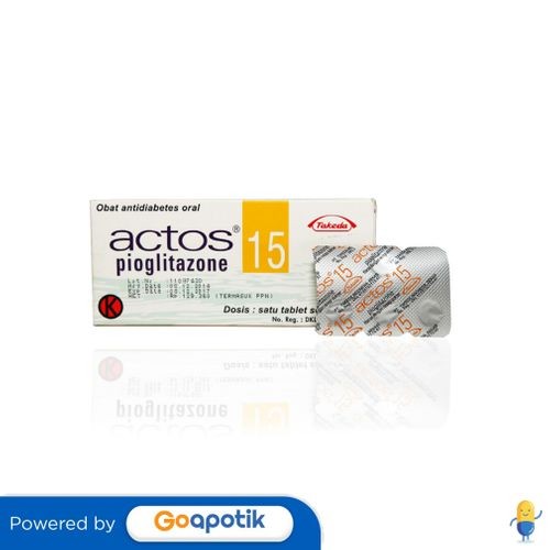 Actos 15 Mg Strip 7 Tablet