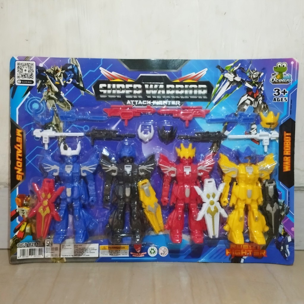 Mainan Anak Robot Isi 4 Pcs
