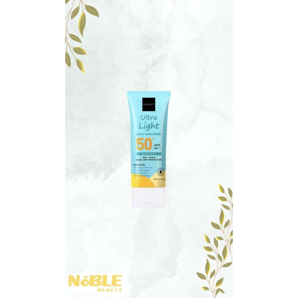 Scarlett sunscreen ultra light