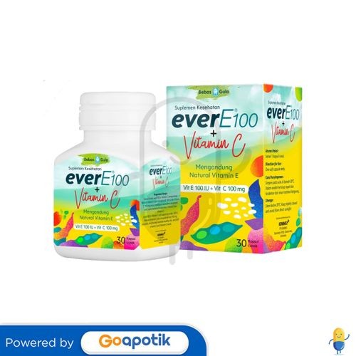 Ever E 100 + Vitamin C Botol 30 Kapsul
