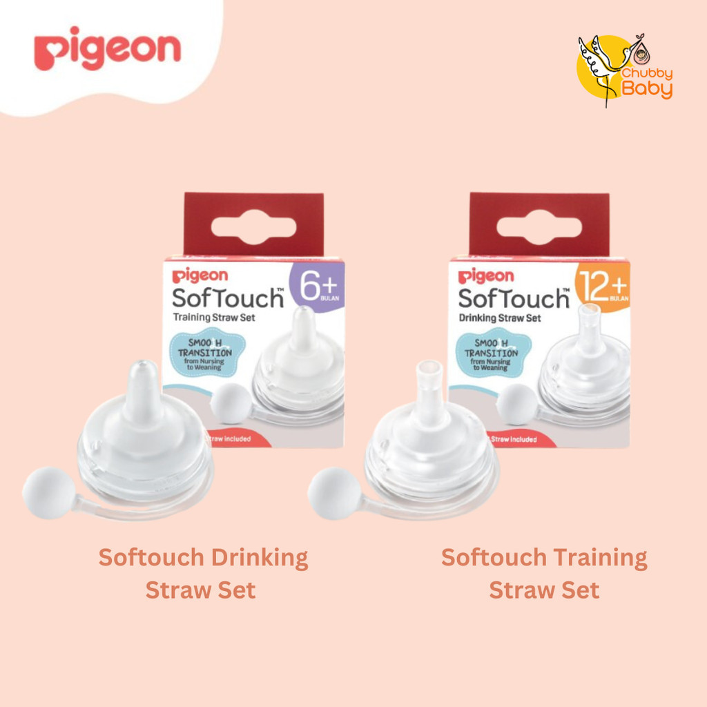 Pigeon - Softouch Training & Drinking Straw Set