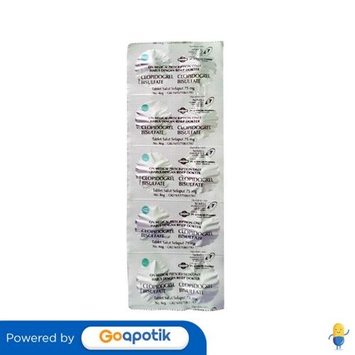 Clopidogrel Etercon 75 Mg Strip 10 Tablet