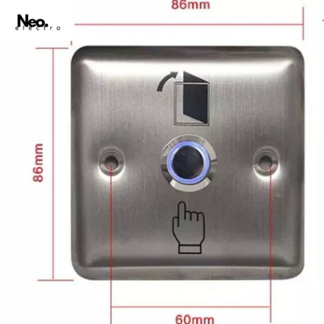 LED push button Rfid door akses kontrol