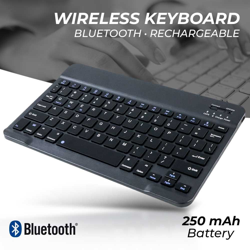 Kimsnot Keyboard Wireless Bluetooth Rechargeable 10 Inch - JP100