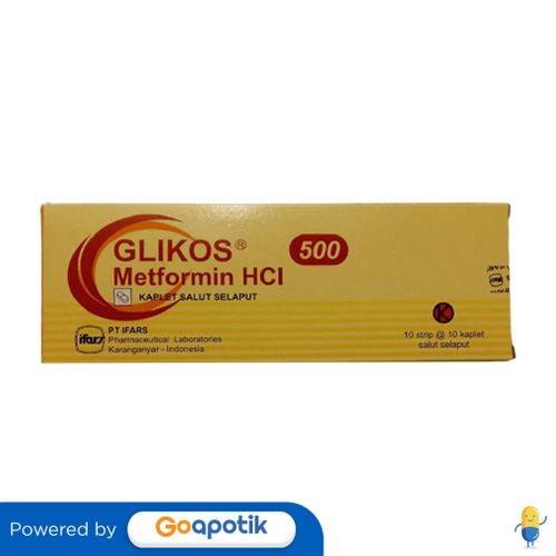 Glikos 500 Mg Box 100 Kaplet