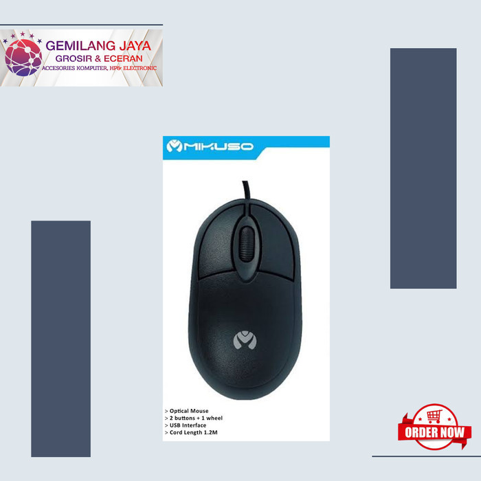 USB Optical Mouse Mimuso Hitam