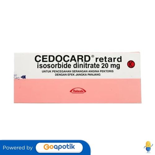 Cedocard Retard 20 Mg Box 60 Tablet