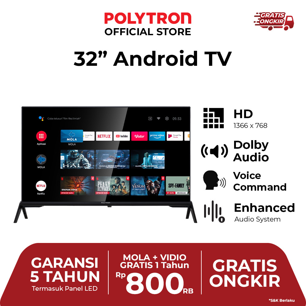 POLYTRON Smart Android TV 32 inch PLD-32AG5759