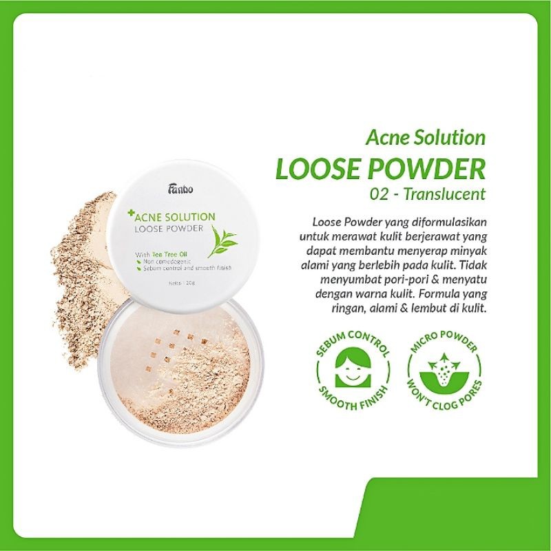 FANBO acne solution loose powder Translucent net 20gr