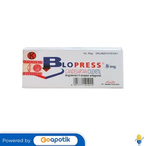 Blopress 8 Mg Box 14 Tablet