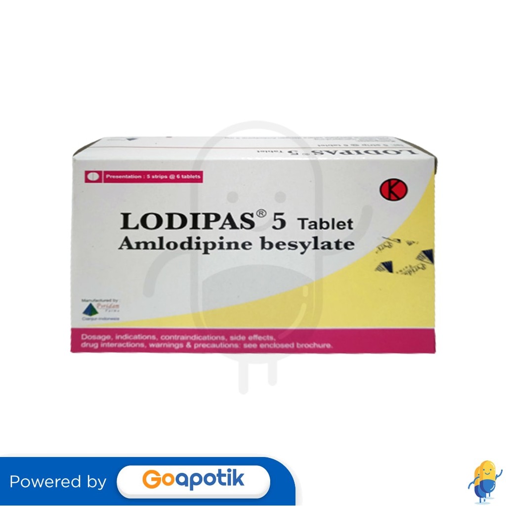 Lodipas 5 Mg Box 30 Tablet