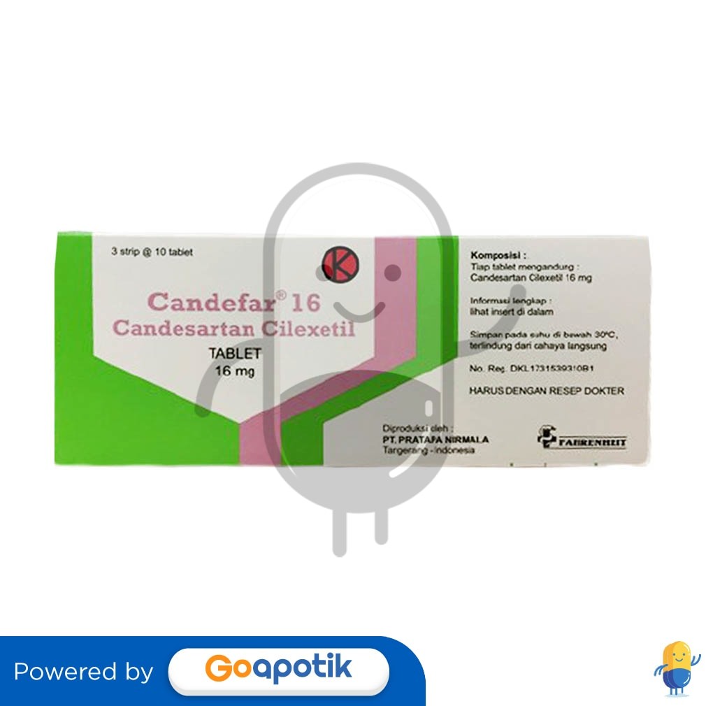 Candefar 16 Mg Box 30 Tablet