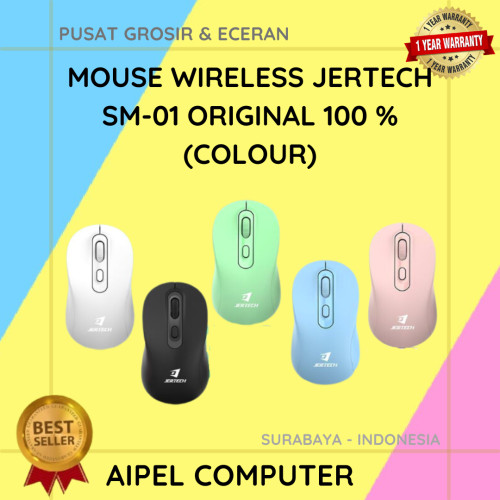 SM01 | Mouse Wireless JERTECH SM-01 Original 100 % (Colour)